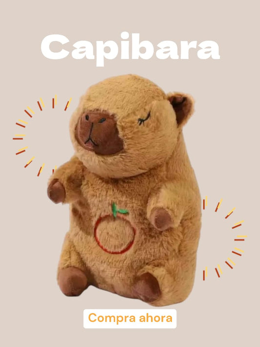 Capibara de Peluche con Sonido y Luz