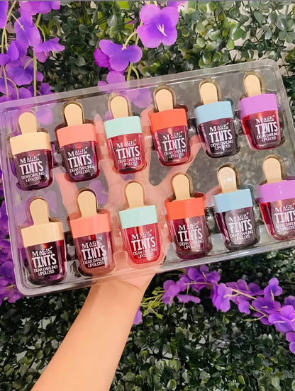 Paleta de Labiales Líquidos Mate – 12 pz Tints