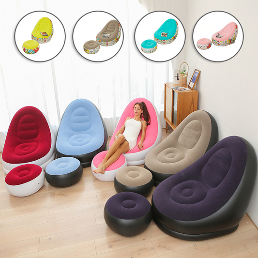 Sofá Inflable Ergonómico - Ligero y Cómodo