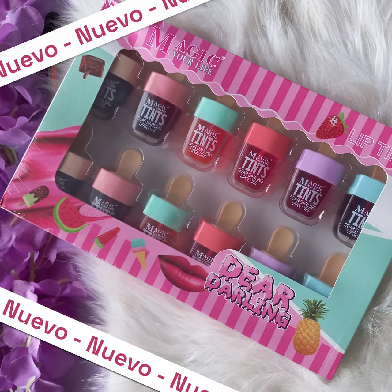 Paleta de Labiales Líquidos Mate – 12 pz Tints
